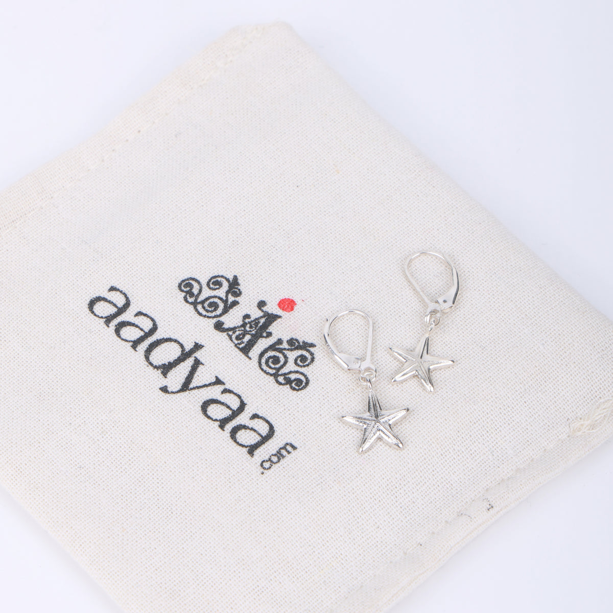 Silver Starfish Earrings