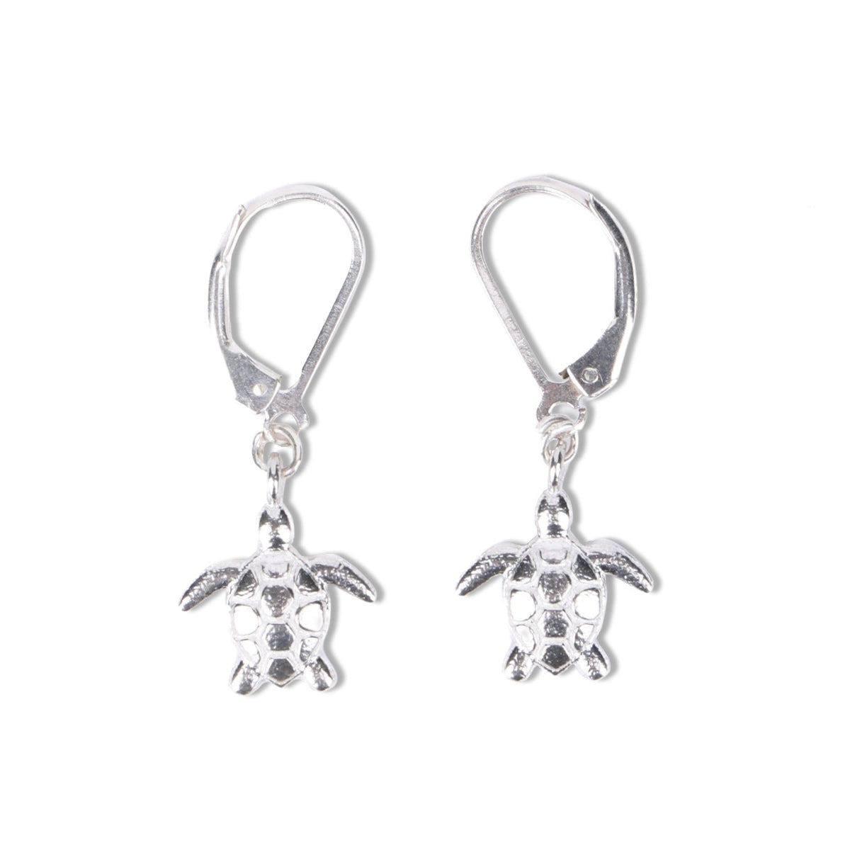 Silver Turtle Earrings