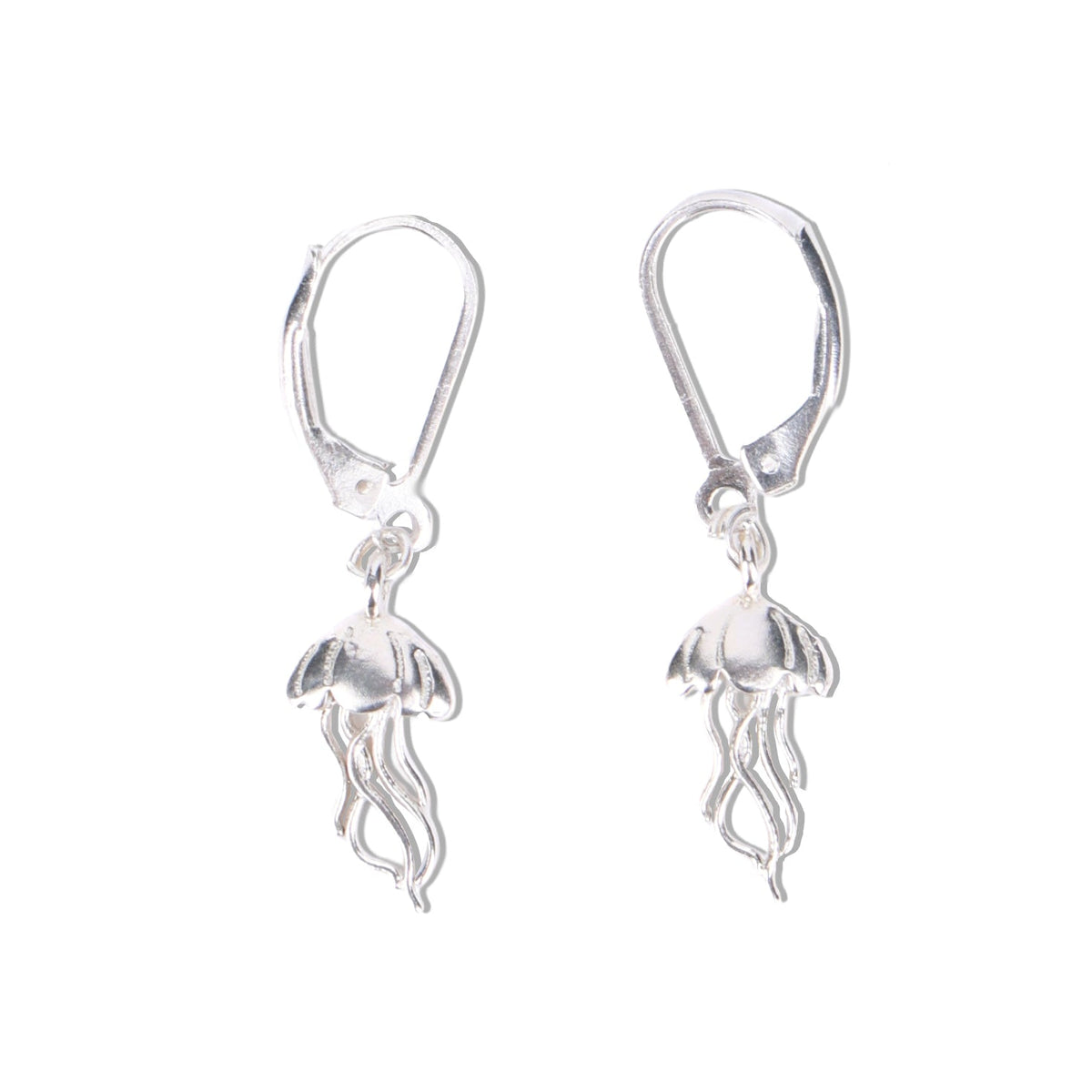 Silver Jellyfish Earrings