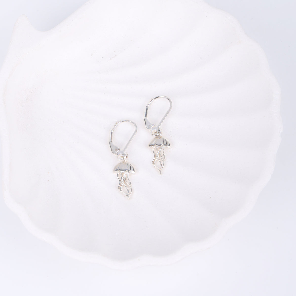 Silver Jellyfish Earrings