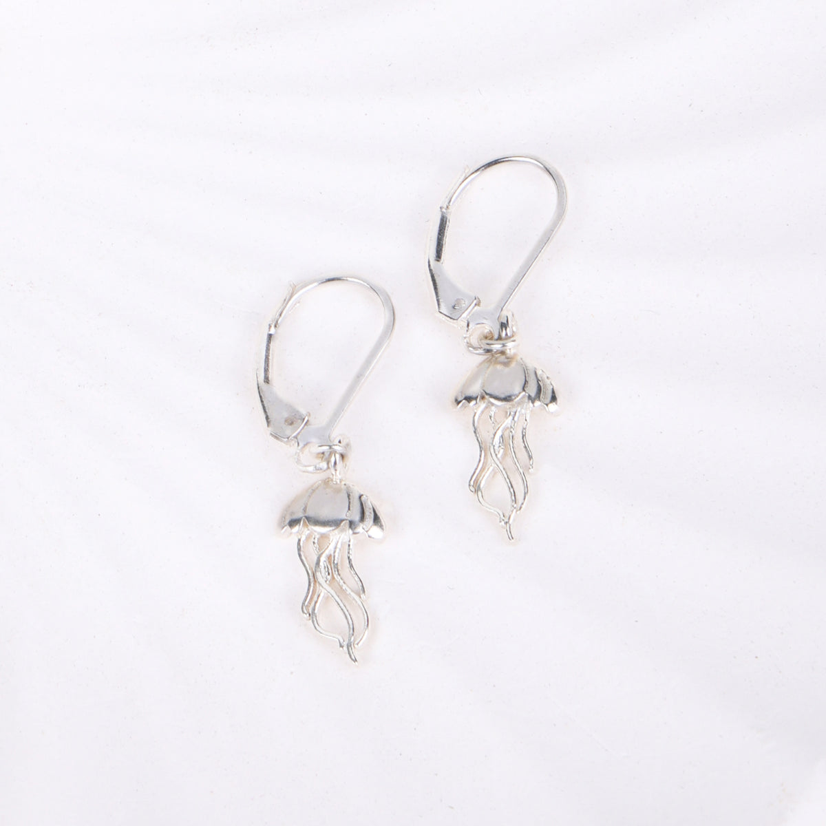 Silver Jellyfish Earrings