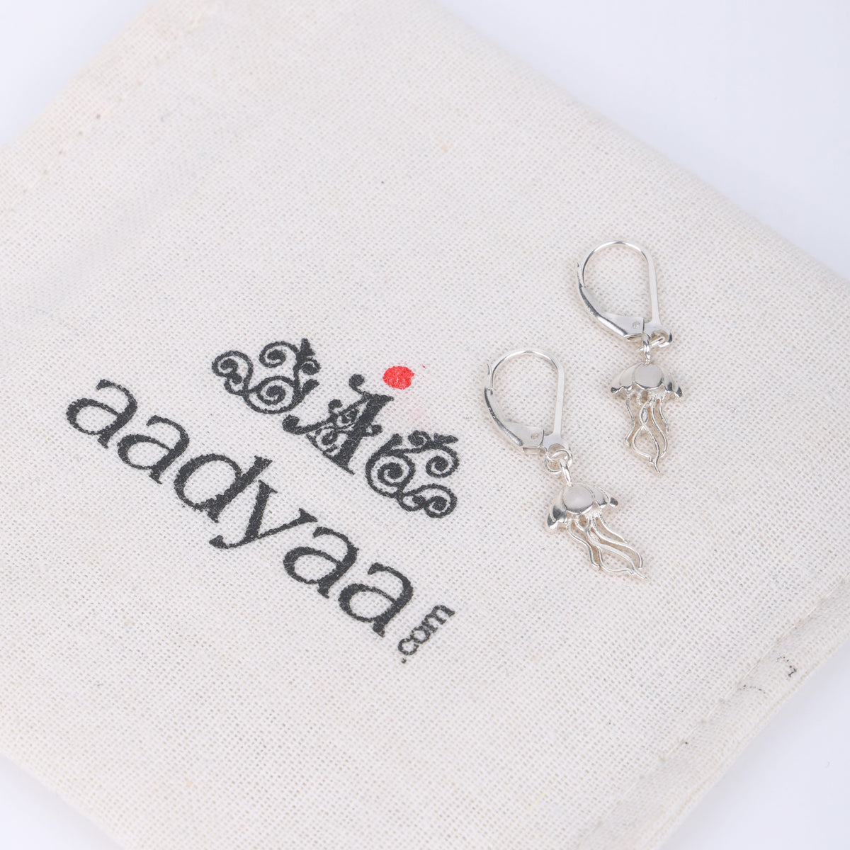 Silver Jellyfish Earrings