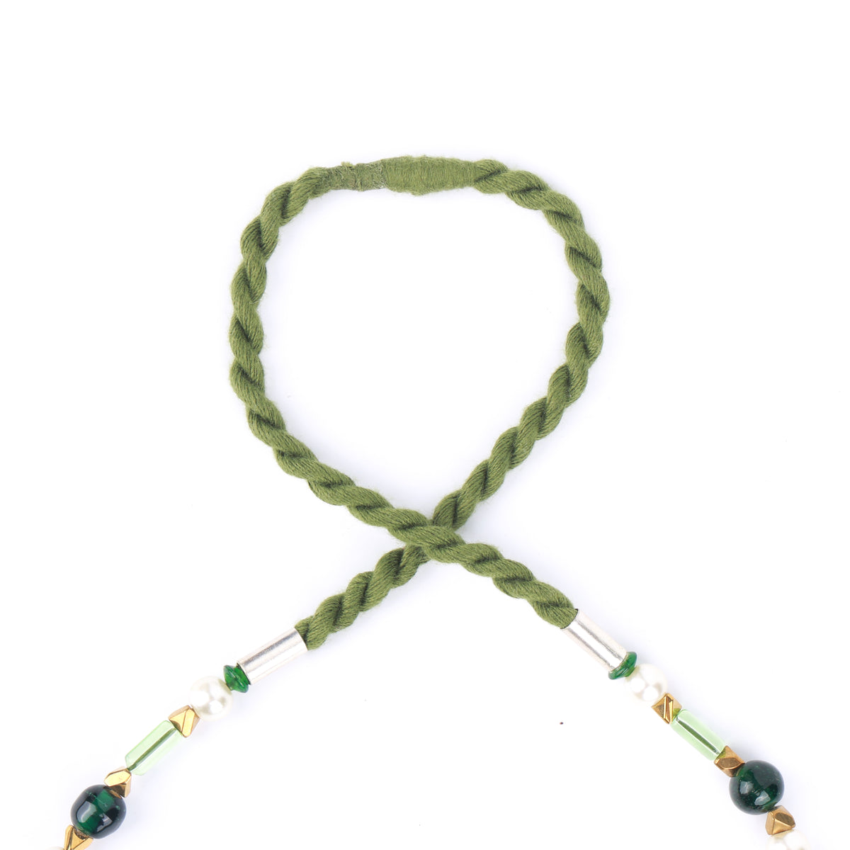 Pearl & Green Multilayer Necklace