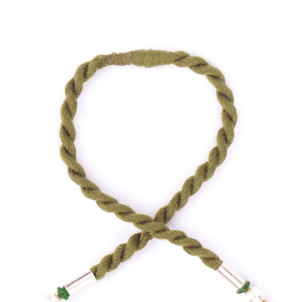 Rudraksha Necklace with Coral & Glass Beads