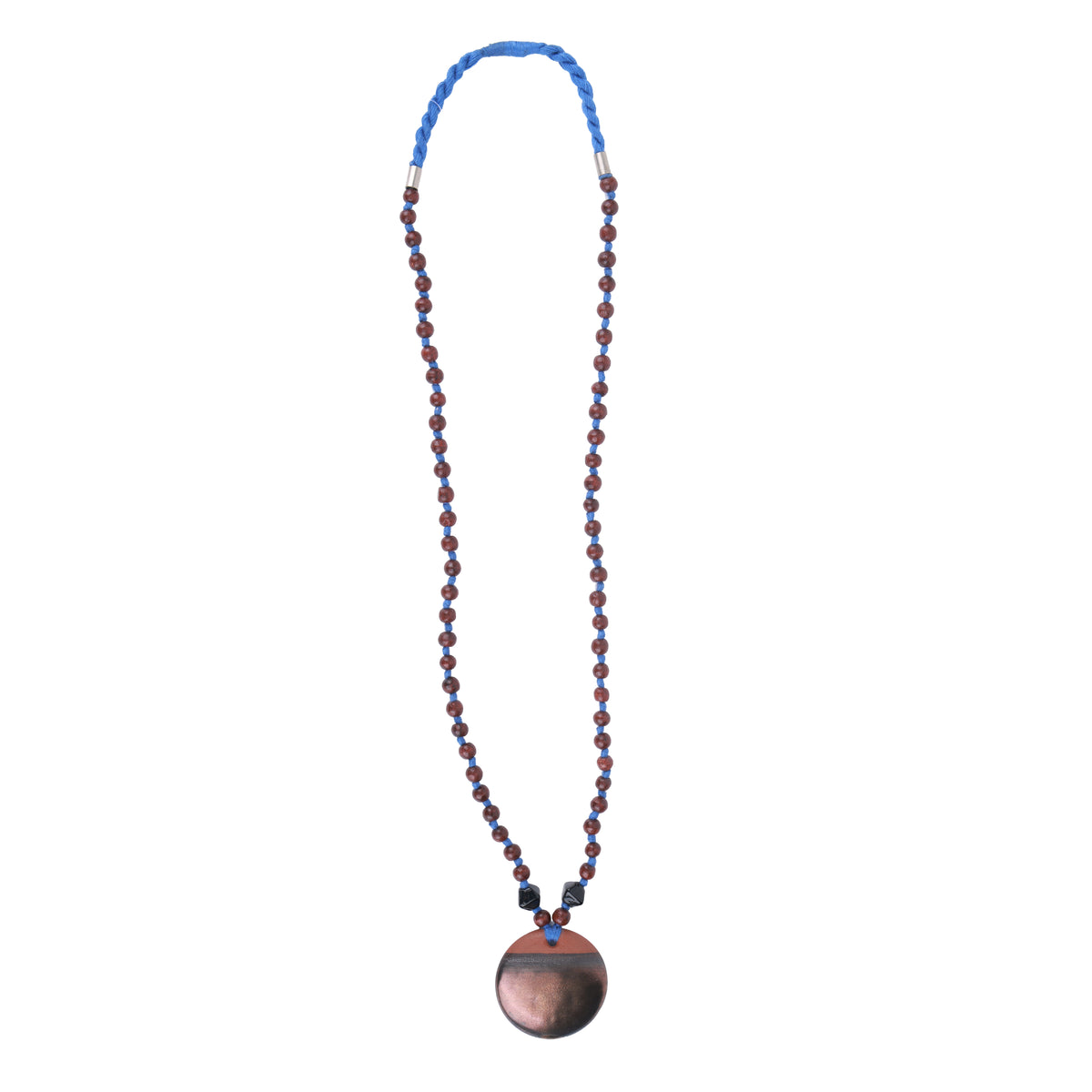 Wooden & Clay Beaded Necklace