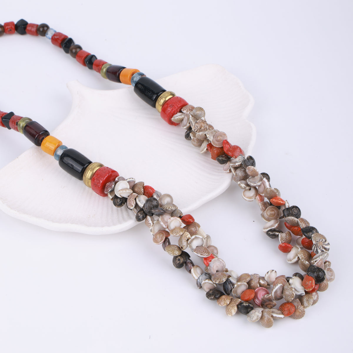 Shell & Glass Bead Necklace