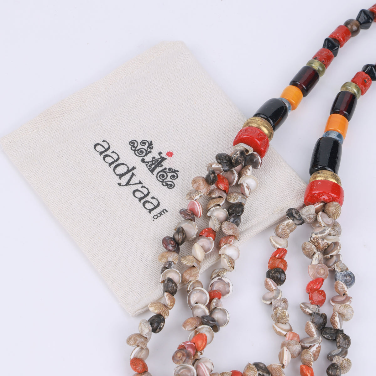 Shell & Glass Bead Necklace