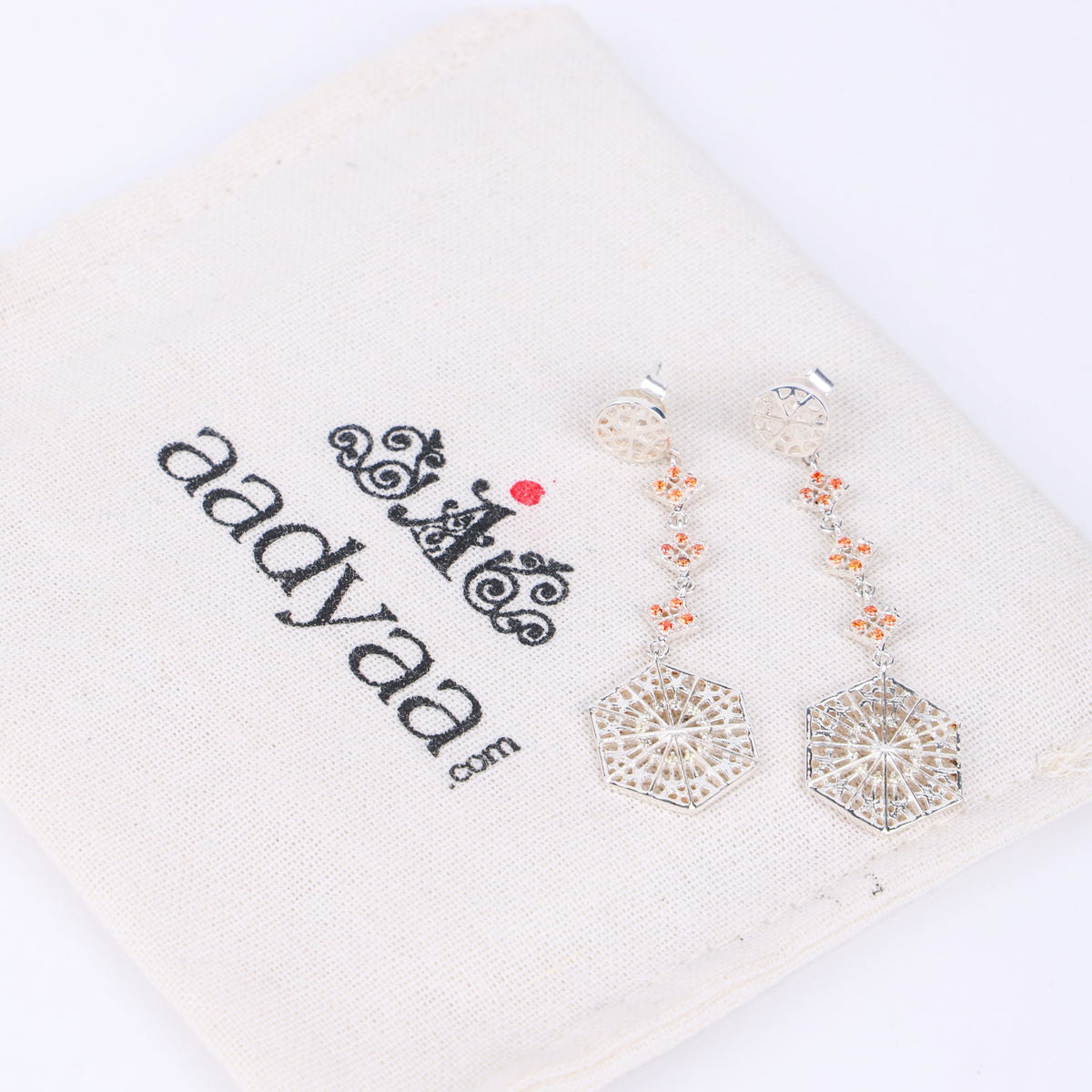Kulgam / Lattice work / Pinjrakari Pattern Inspired Earring | 92.5 silver