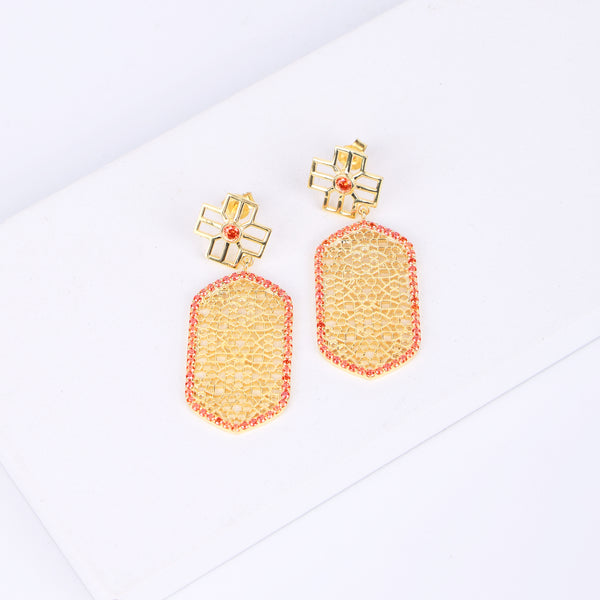Jharoka / Jaali Inspired Earring | 22K Gold Plated