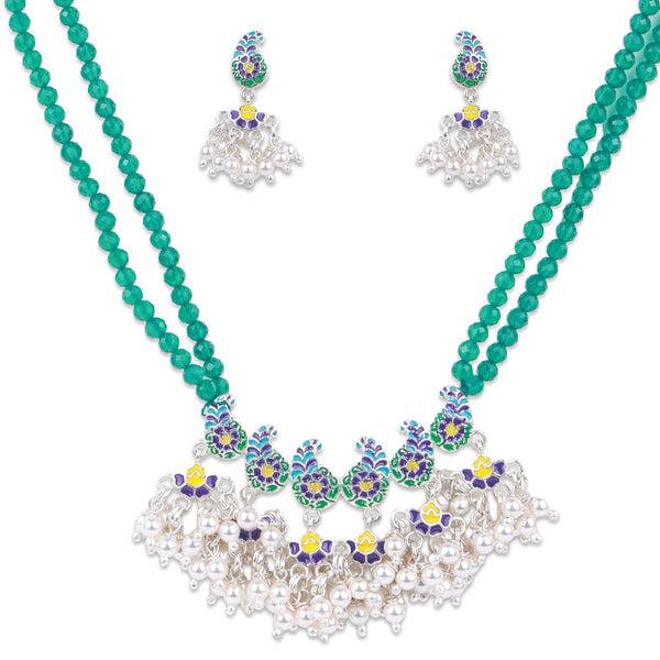 Indian Paisley Enamel Set