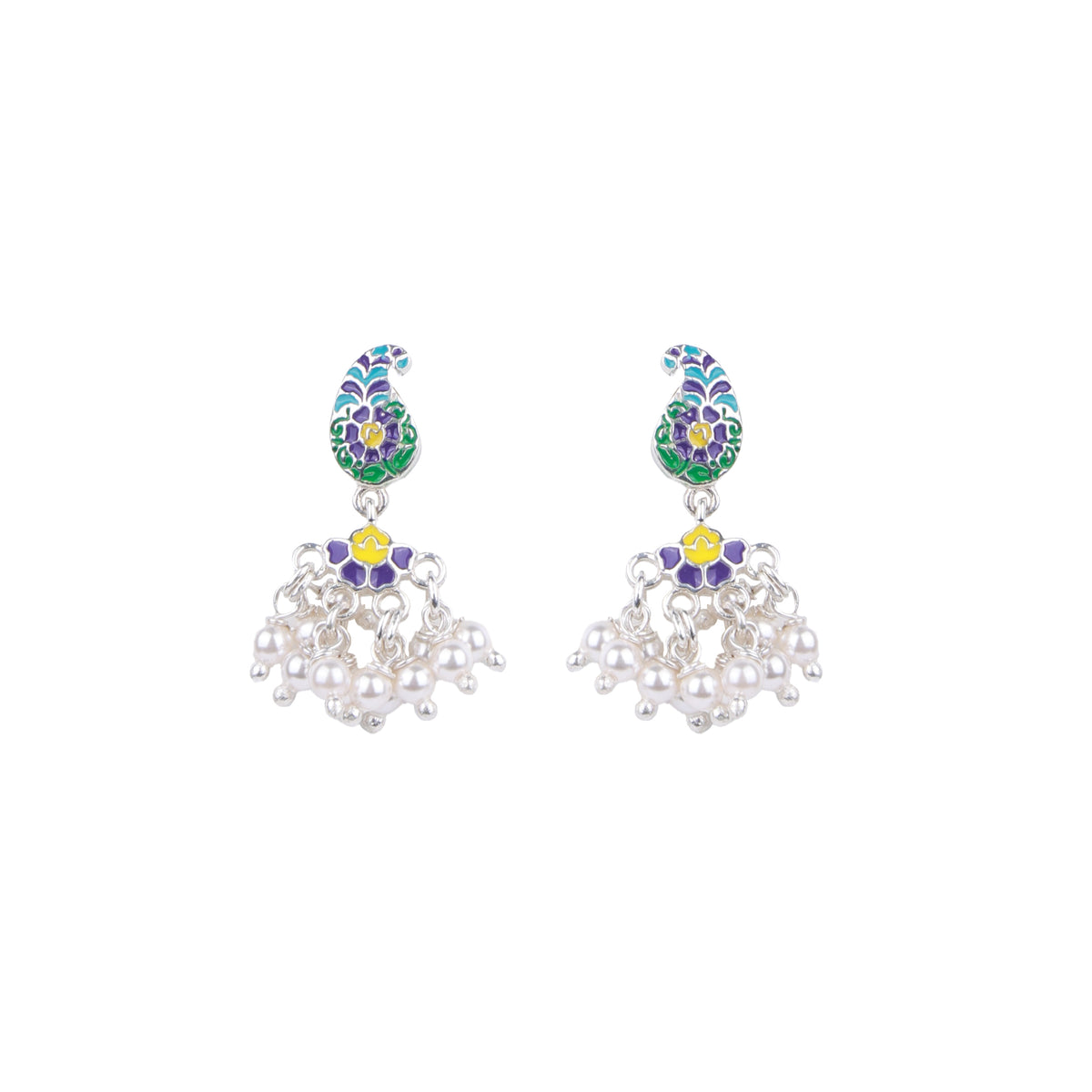 Indian Paisley Enamel Set