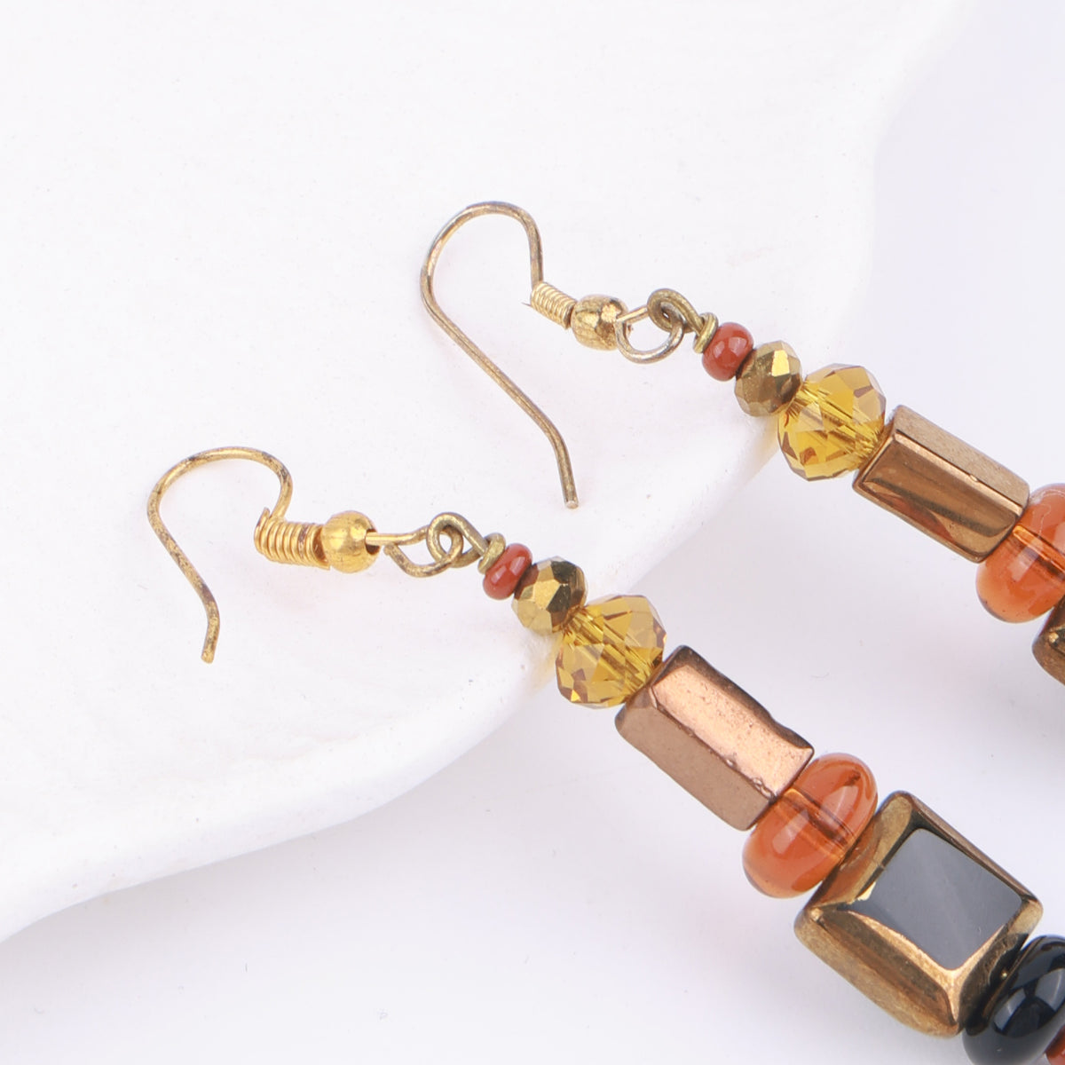 Multicolour Glass Bead Earrings