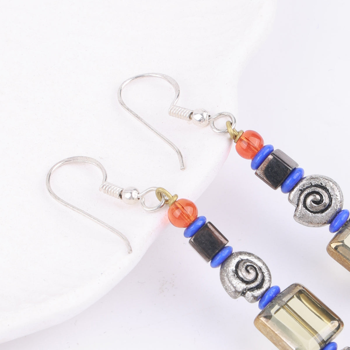 Multicolour Glass Bead Earrings
