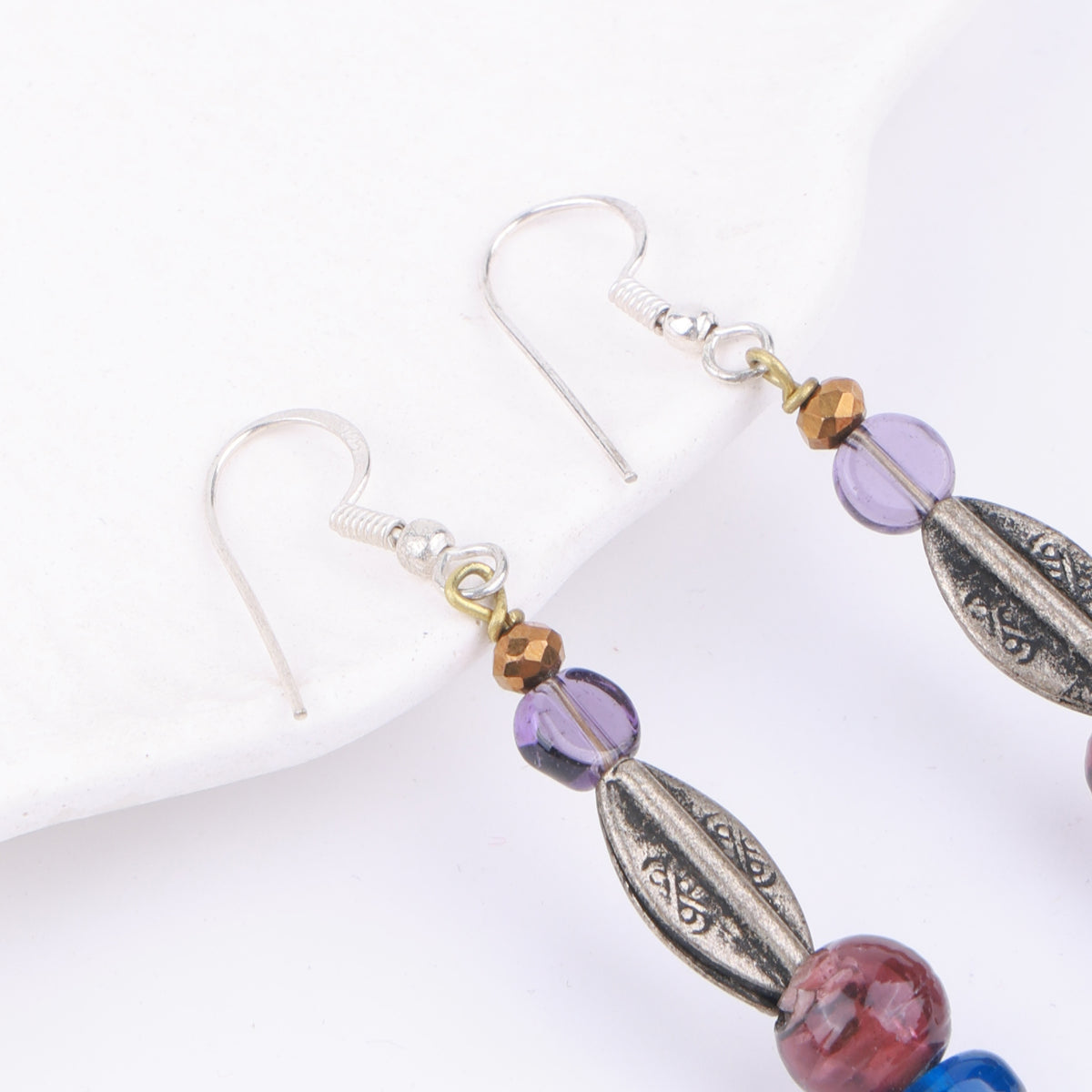 Multicolour Glass Bead Earrings