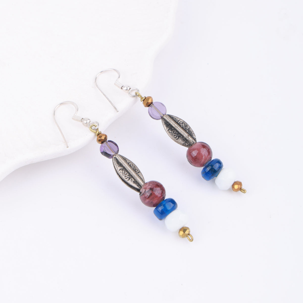Multicolour Glass Bead Earrings