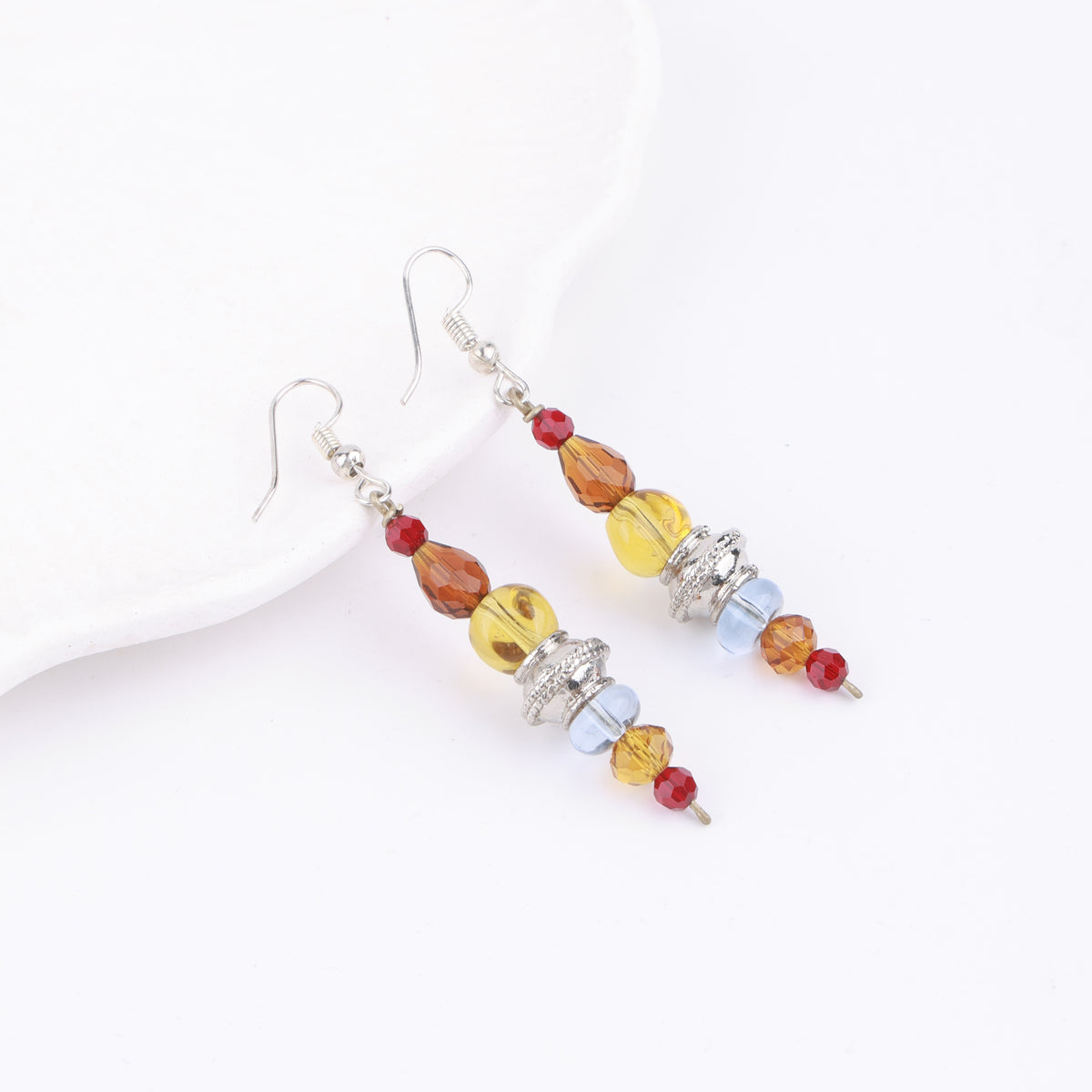 Multicolour Glass Bead Earrings