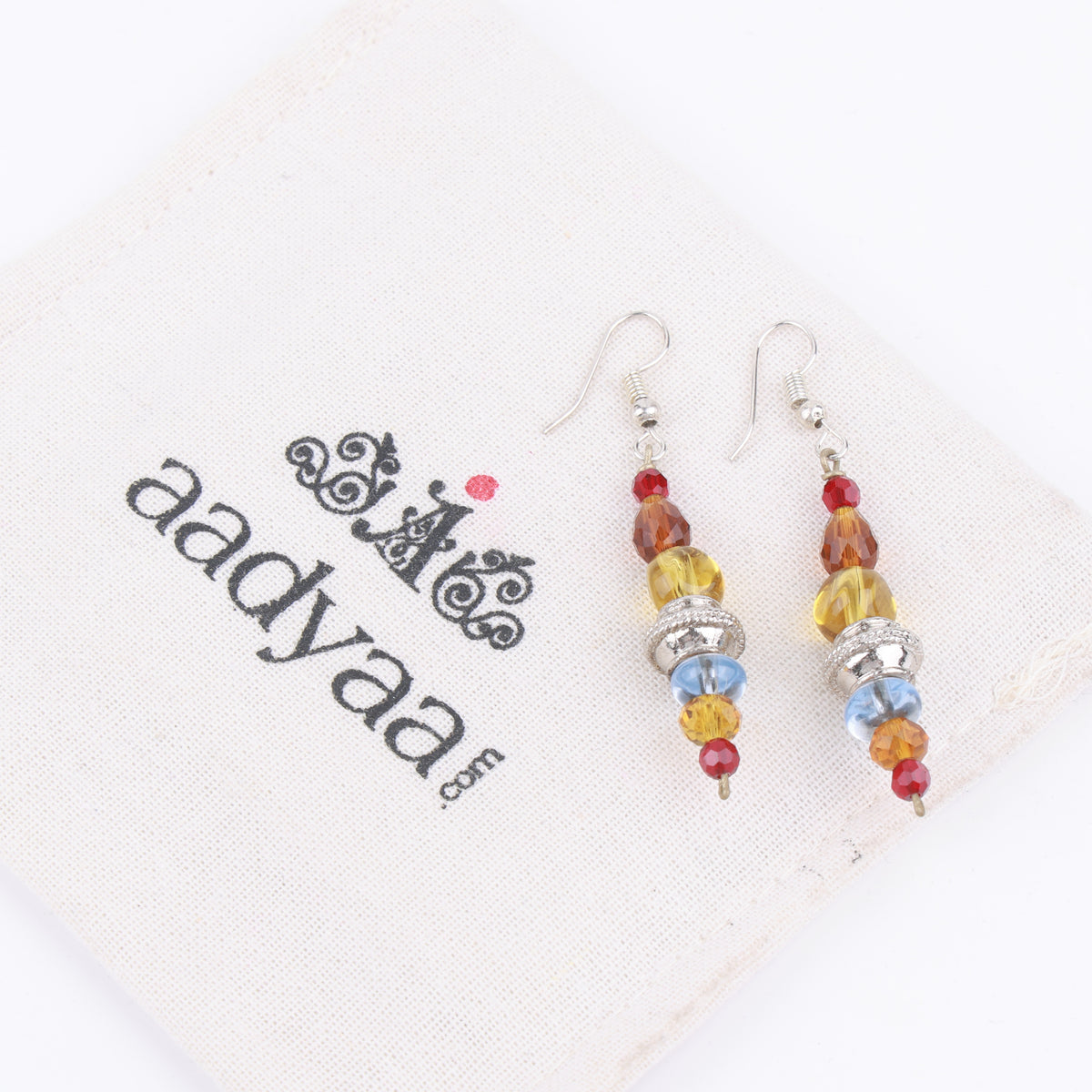Multicolour Glass Bead Earrings
