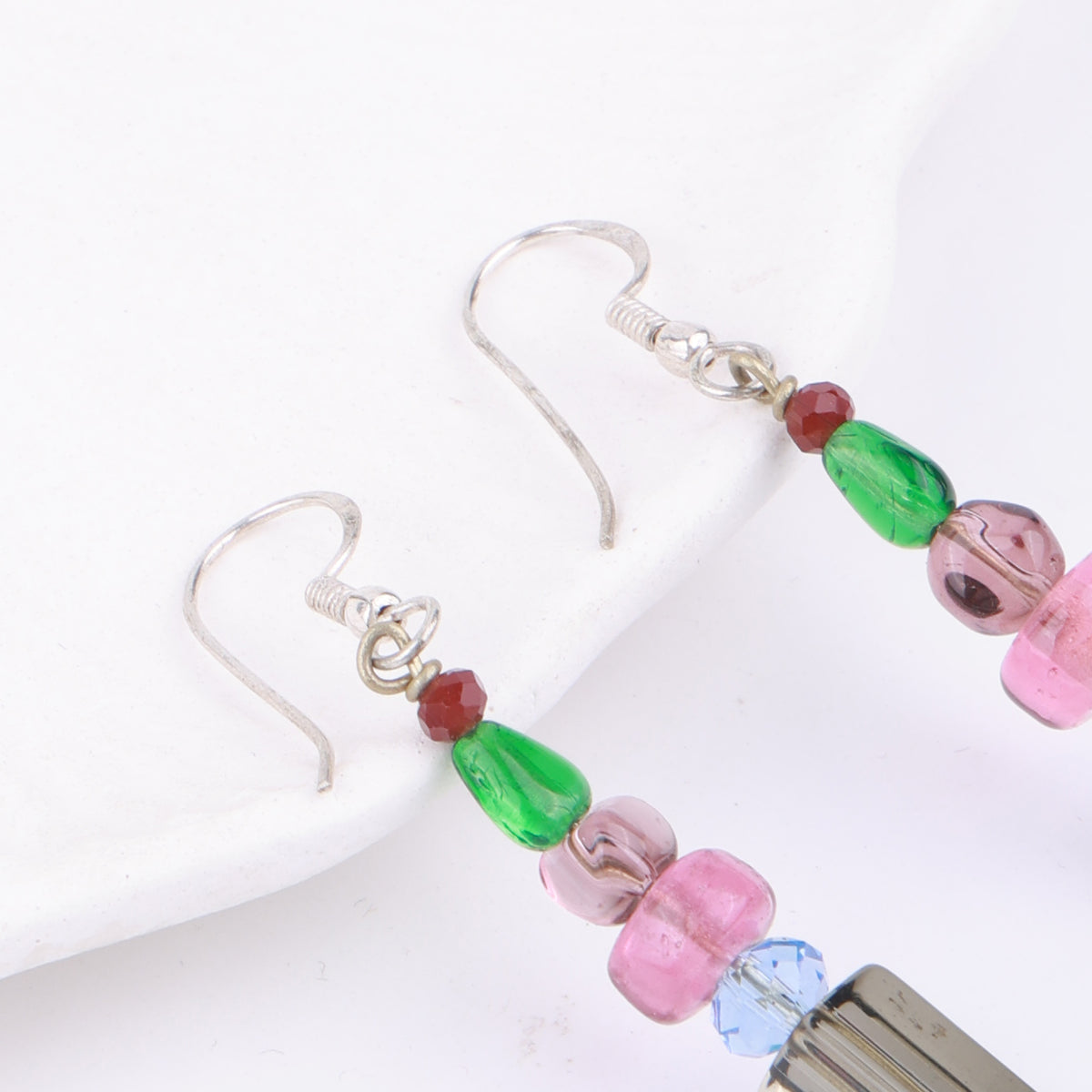 Multicolour Glass Bead Earrings