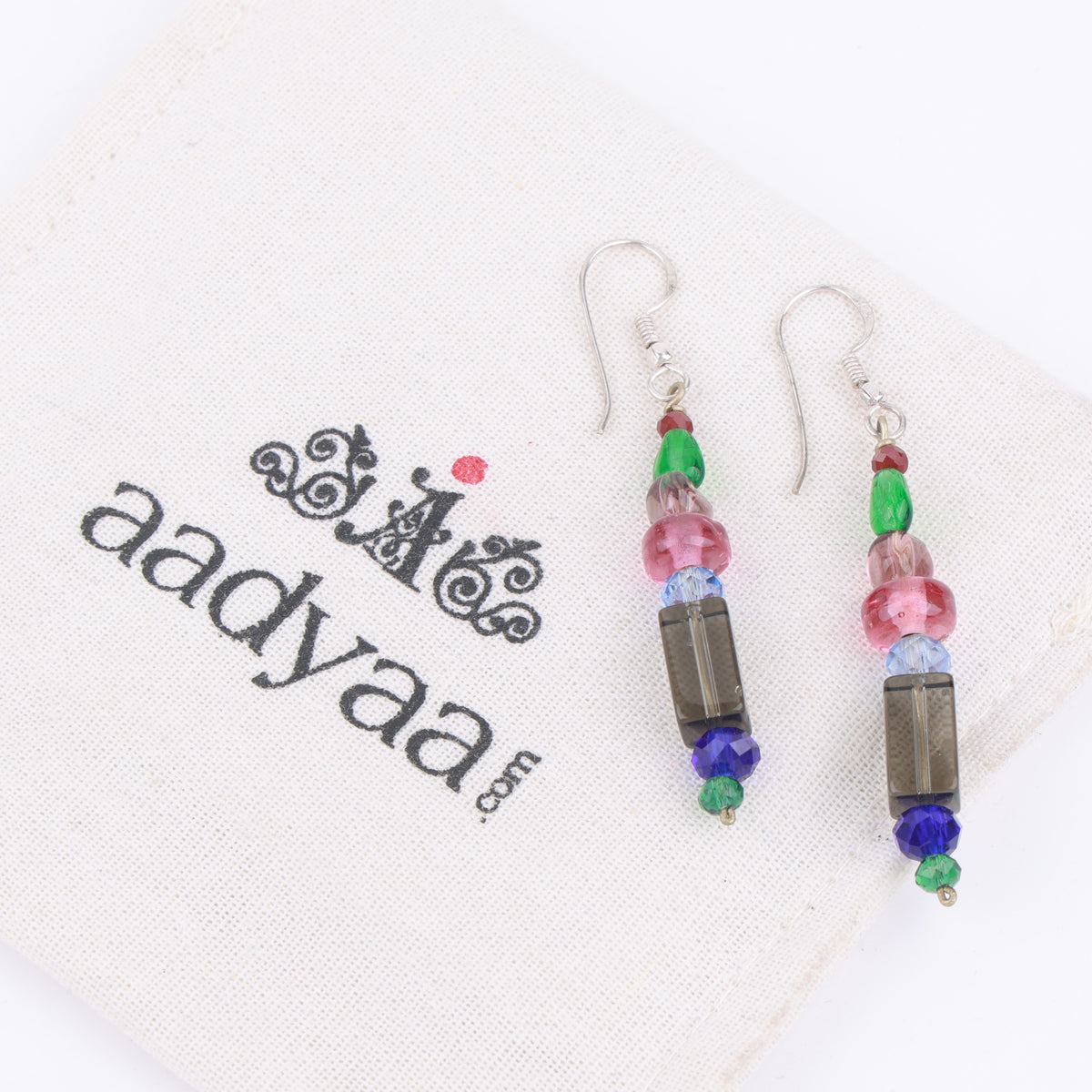 Multicolour Glass Bead Earrings