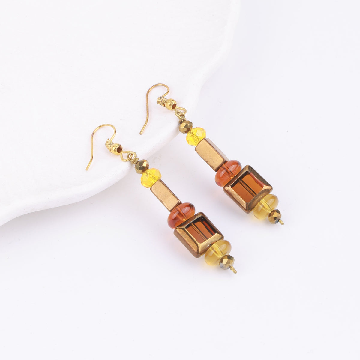 Multicolour Glass Bead Earrings