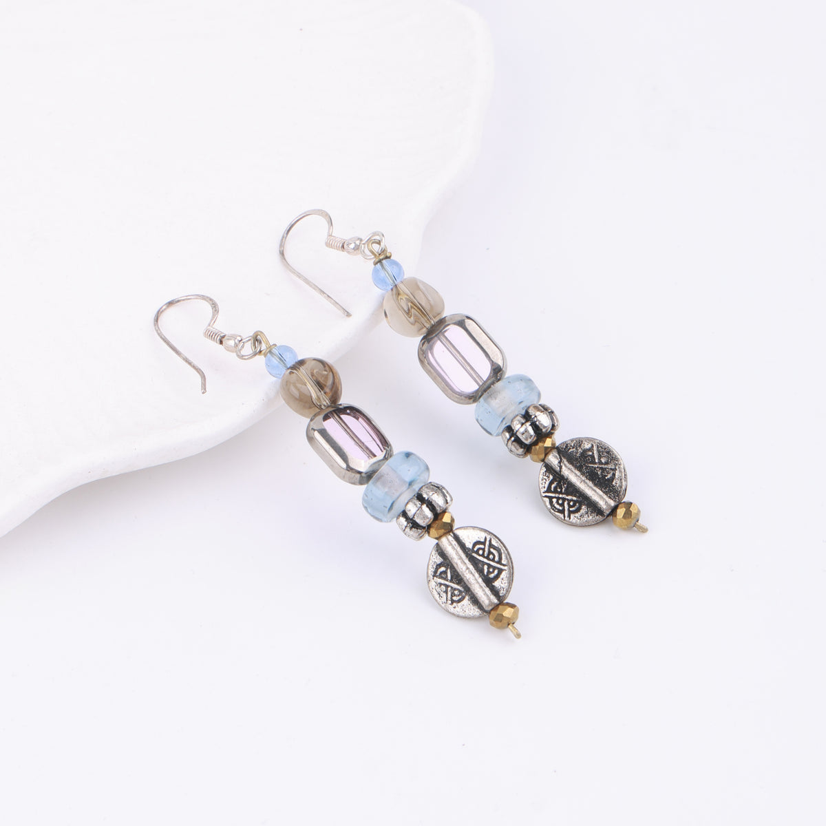 Multicolour Glass Bead Earrings