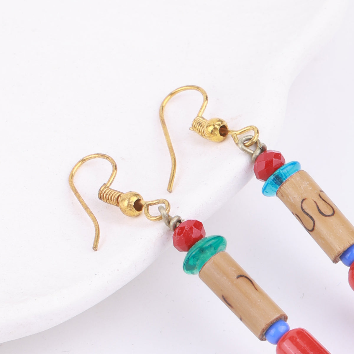 Multicolour Glass Bead Earrings