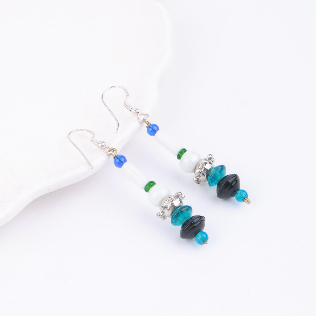 Multicolour Glass Bead Earrings
