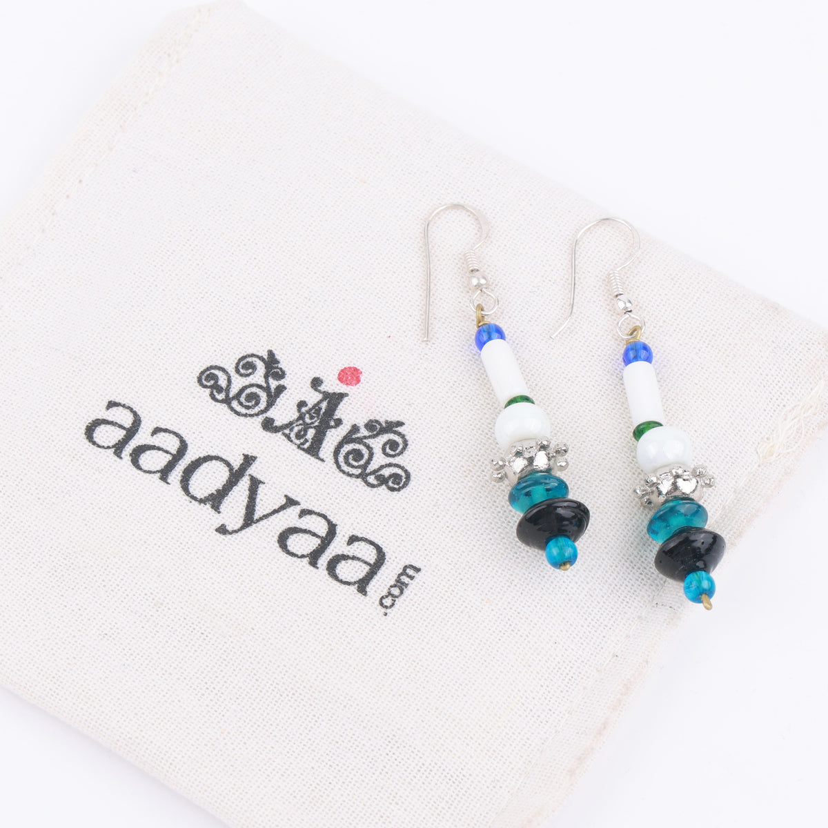 Multicolour Glass Bead Earrings