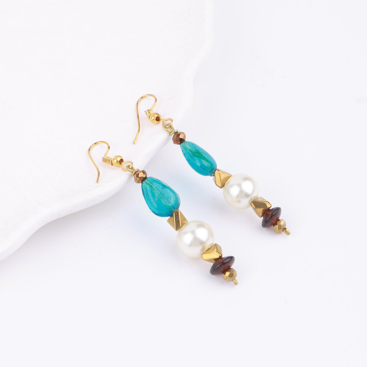 Multicolour Glass Bead Earrings