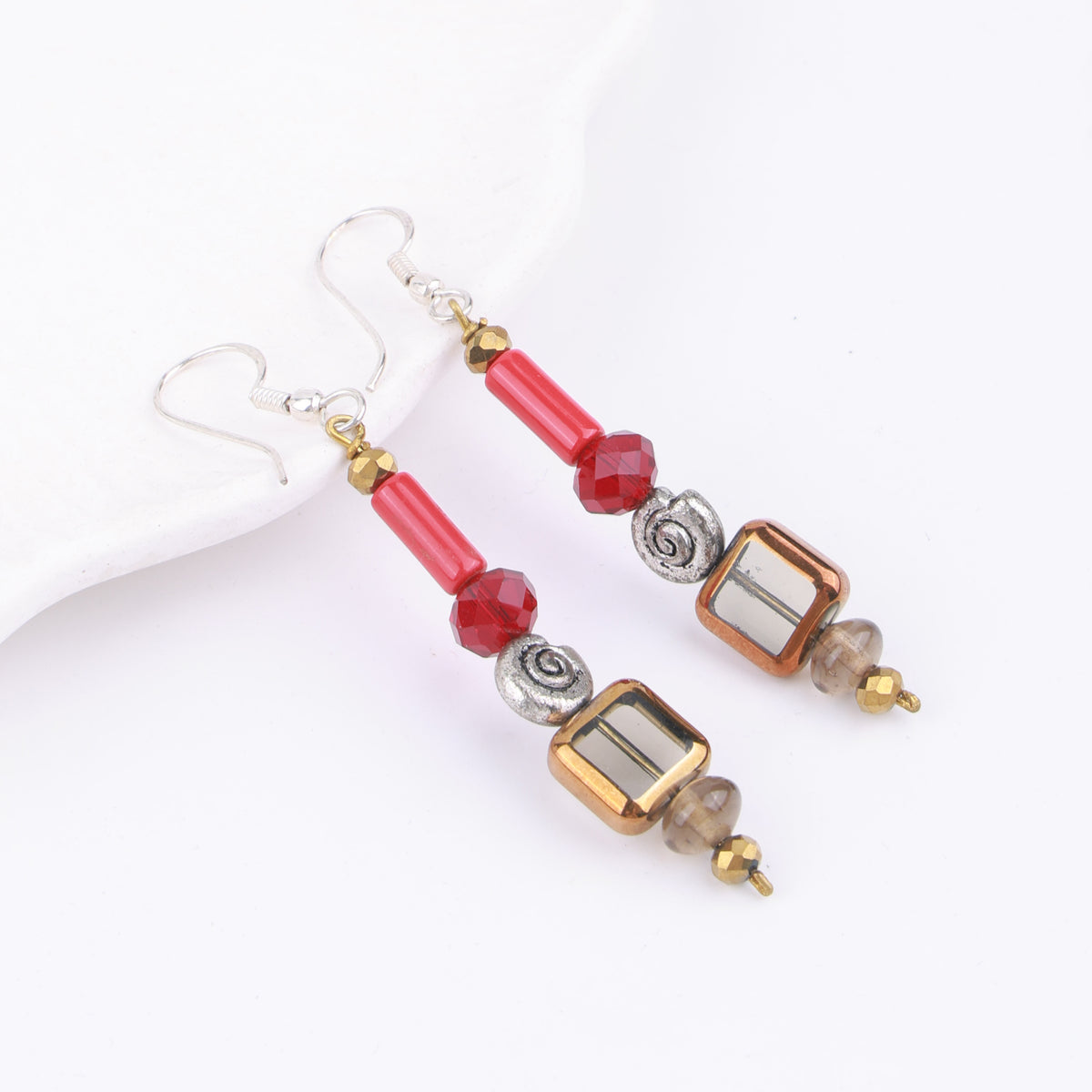 Multicolour Glass Bead Earrings