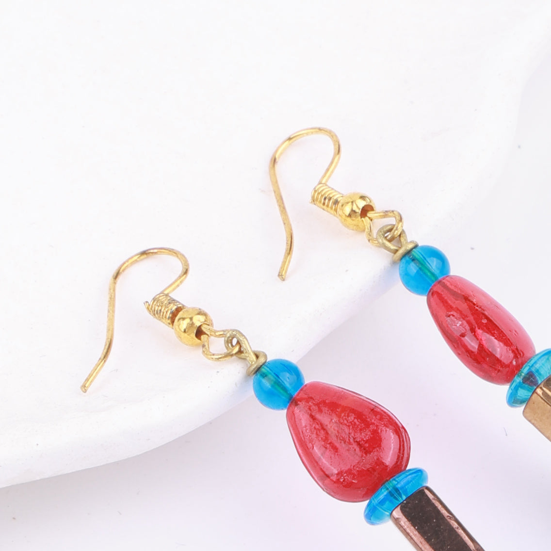 Multicolour Glass Bead Earrings