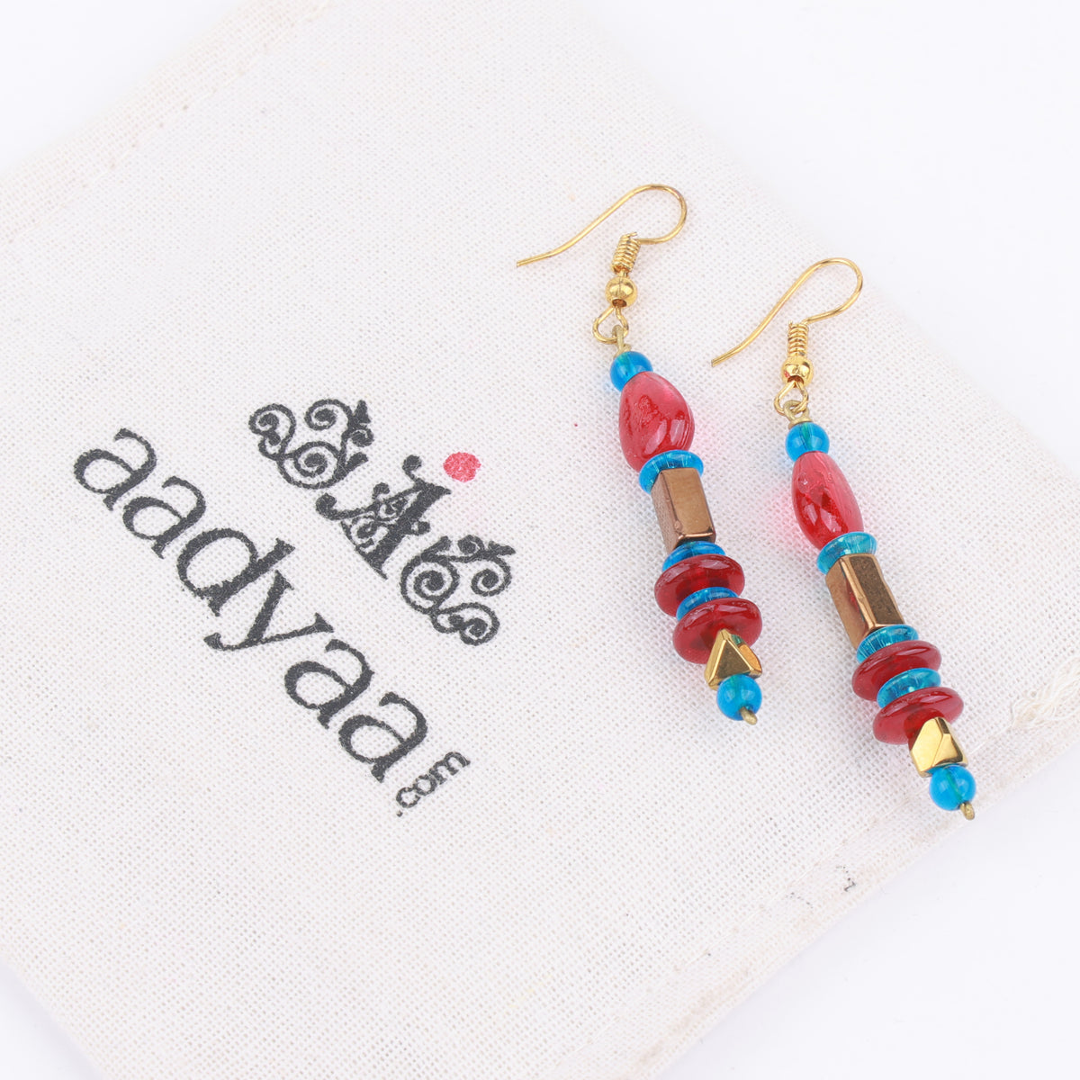 Multicolour Glass Bead Earrings