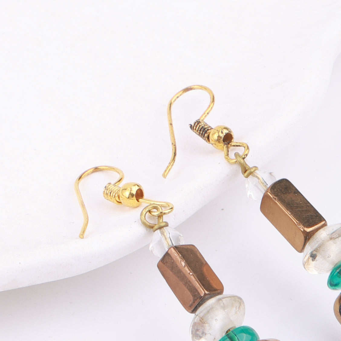 Multicolour Glass Bead Earrings