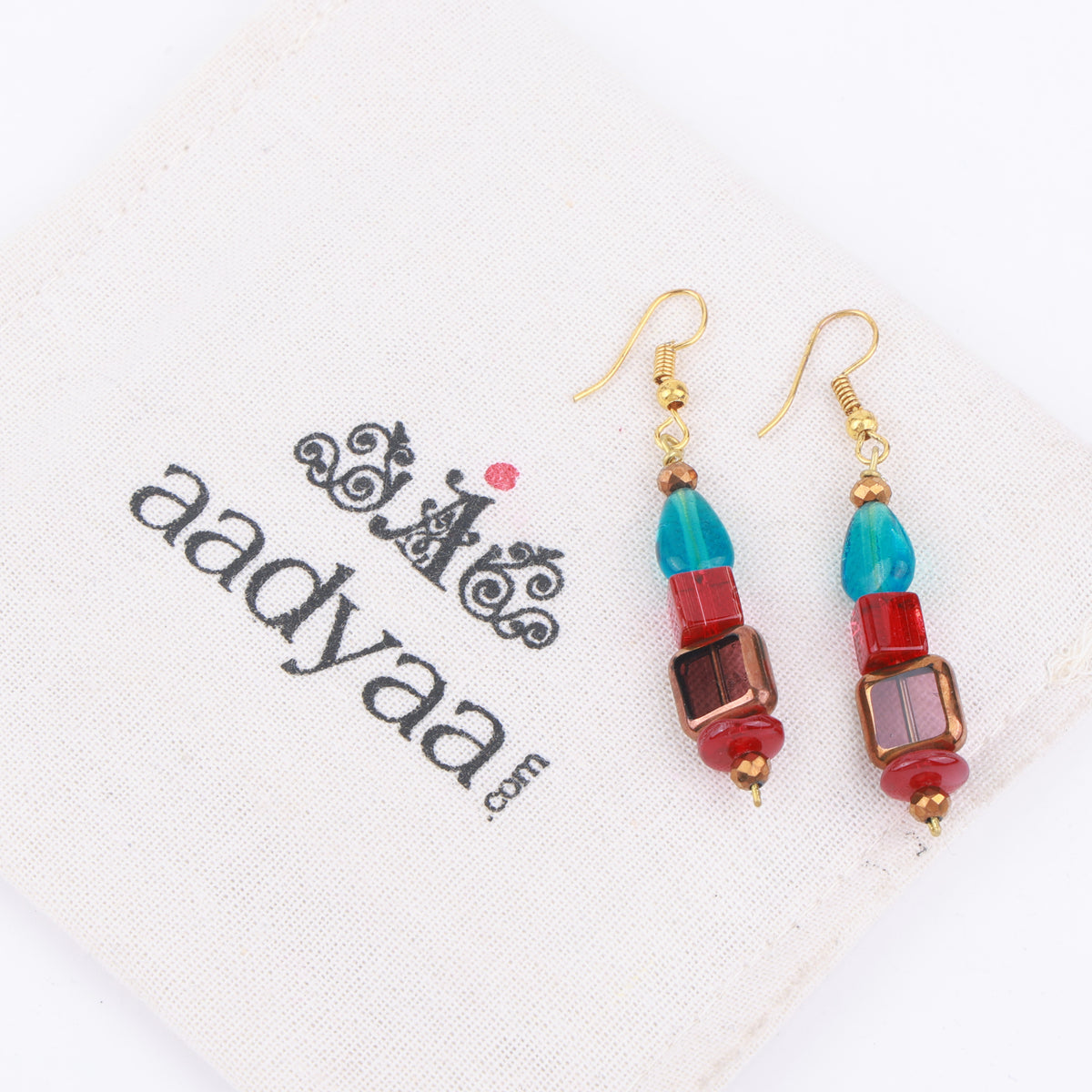Multicolour Glass Bead Earrings