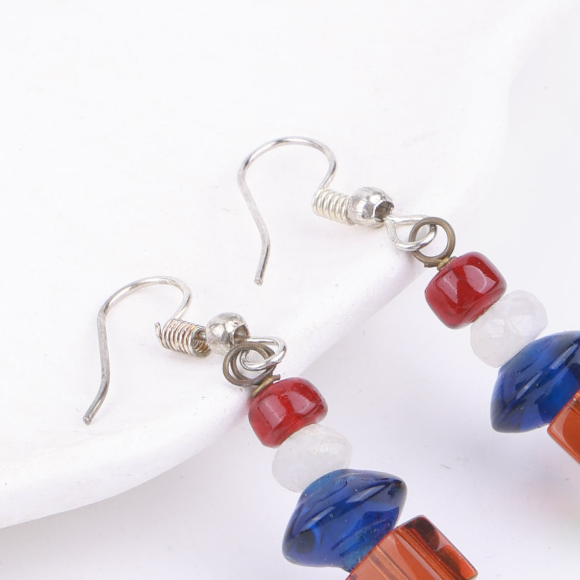 Multicolour Glass Bead Earrings