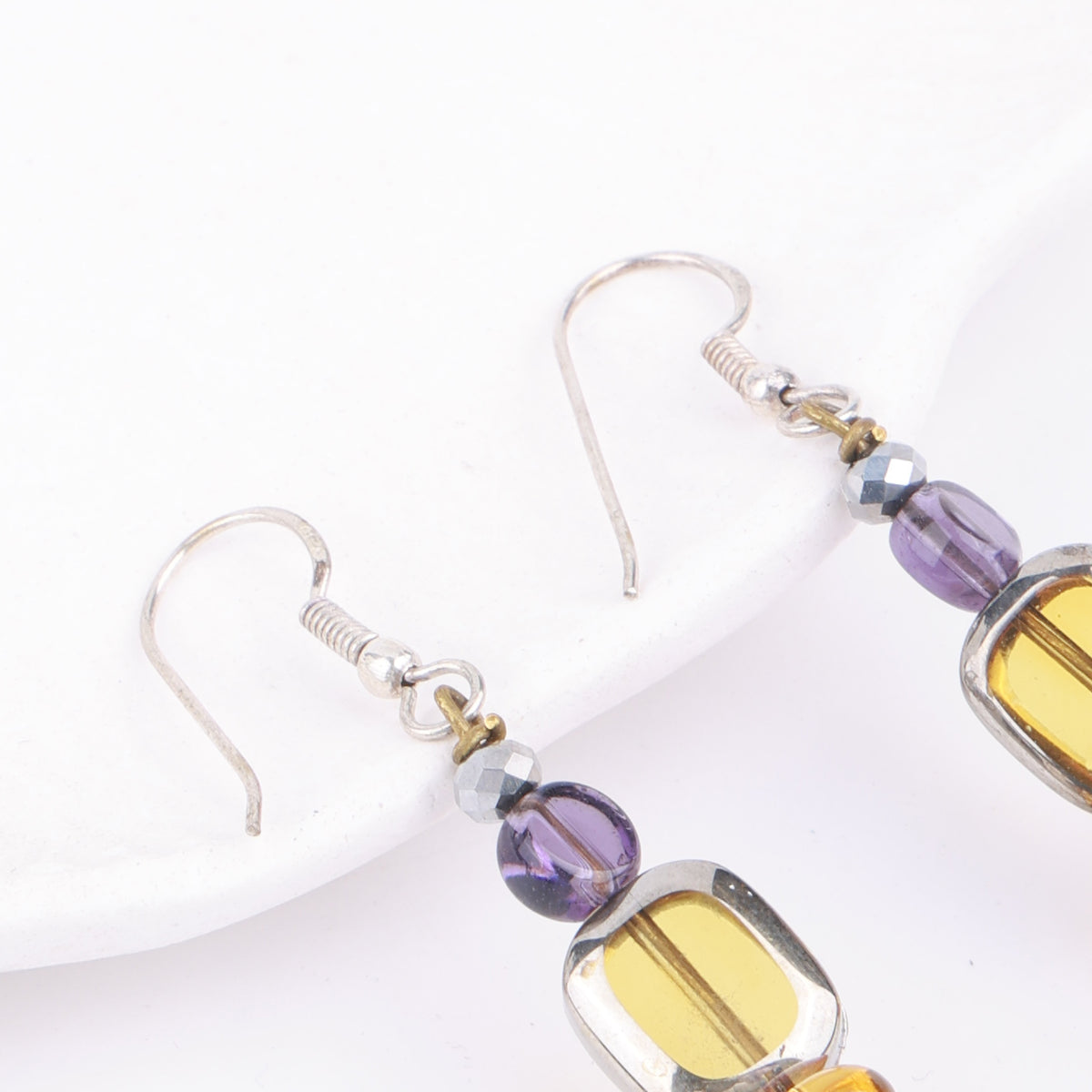 Multicolour Glass Bead Earrings