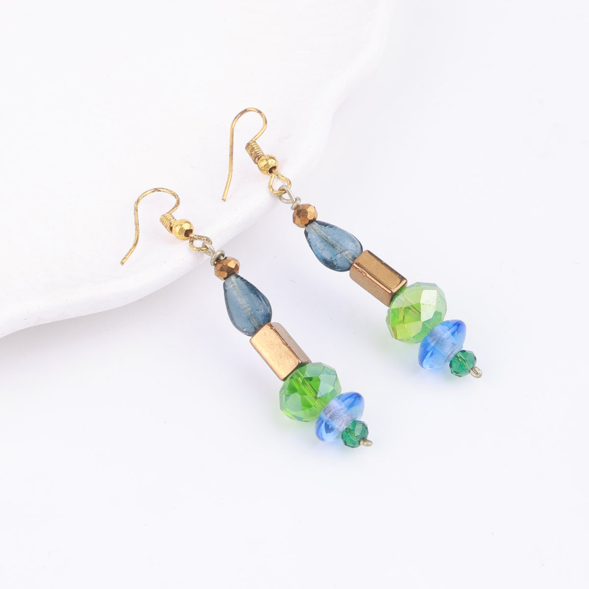 Multicolour Glass Bead Earrings