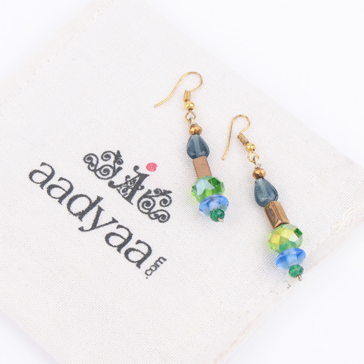 Multicolour Glass Bead Earrings