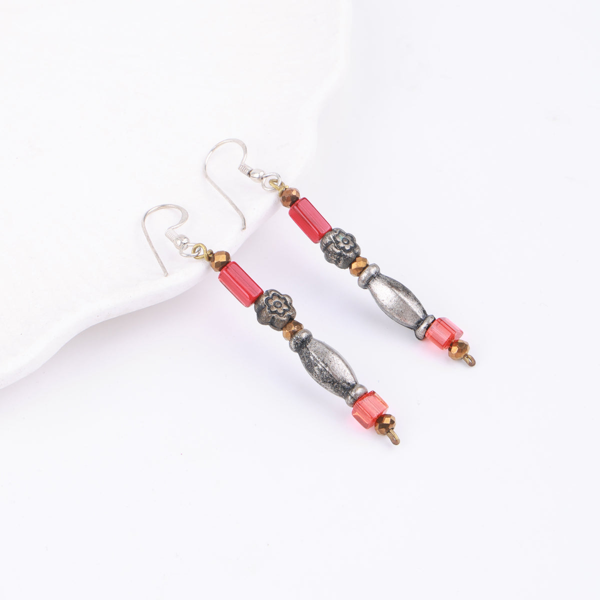 Multicolour Glass Bead Earrings