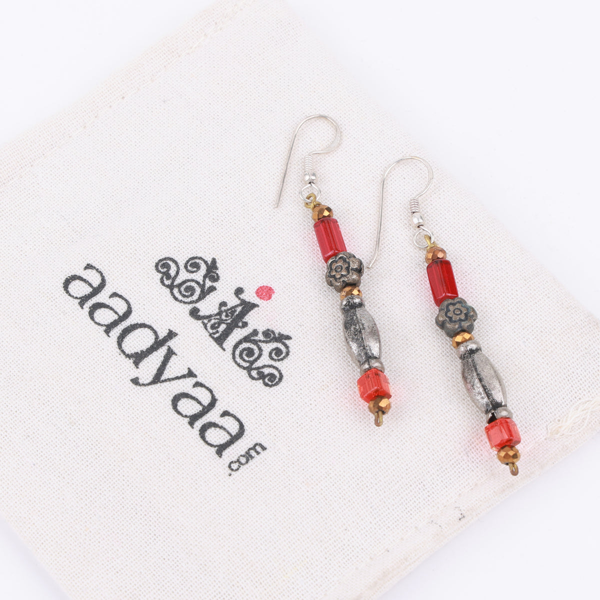 Multicolour Glass Bead Earrings