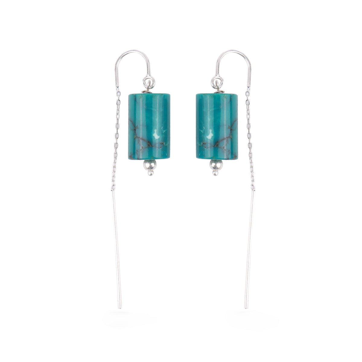 Tibetan Turquoise Earrings (Project Handmade)