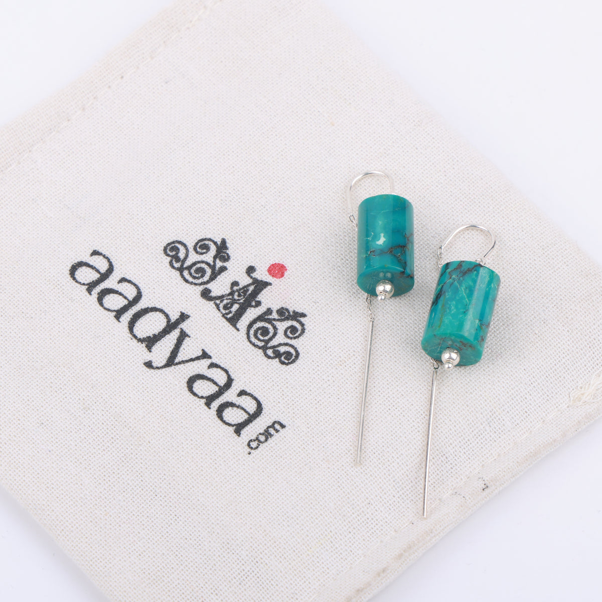 Tibetan Turquoise Earrings (Project Handmade)