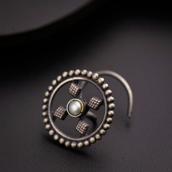 a close up of a ring on a table