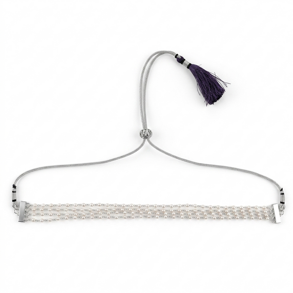 Pearl ganthan choker