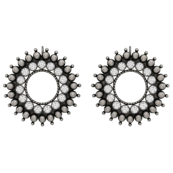 Chakra - Karwar Studs (White) | 92.5 Silver