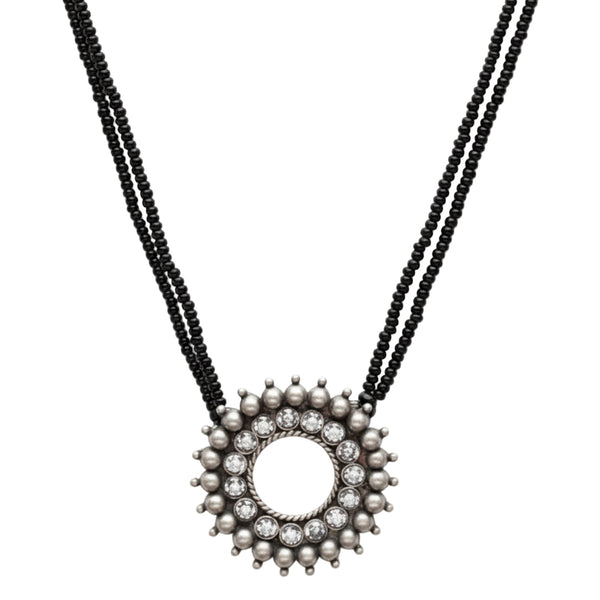 Karwar Pendant Mangalsutra : White