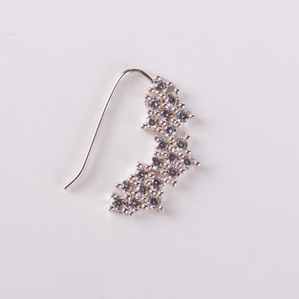 Close-up of CZ Nath earring