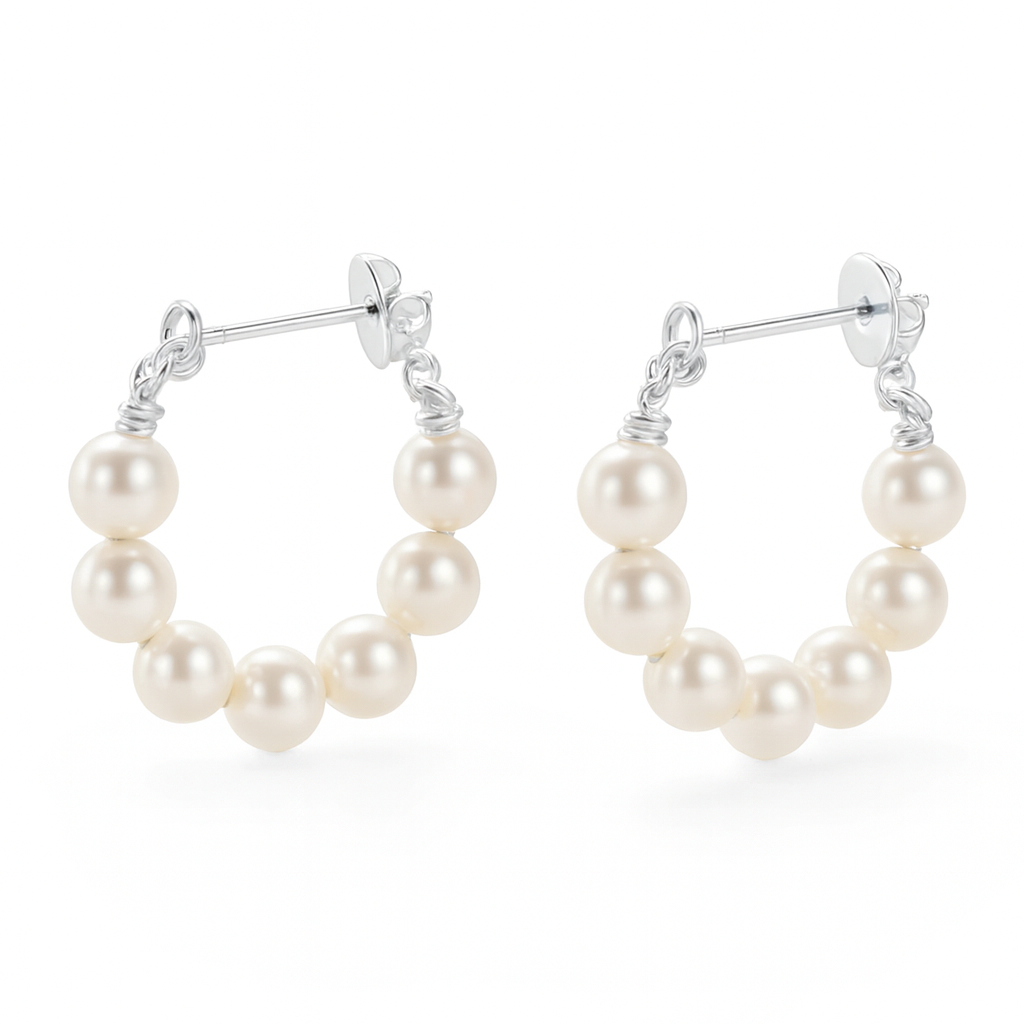 Pearl Halo Earrings
