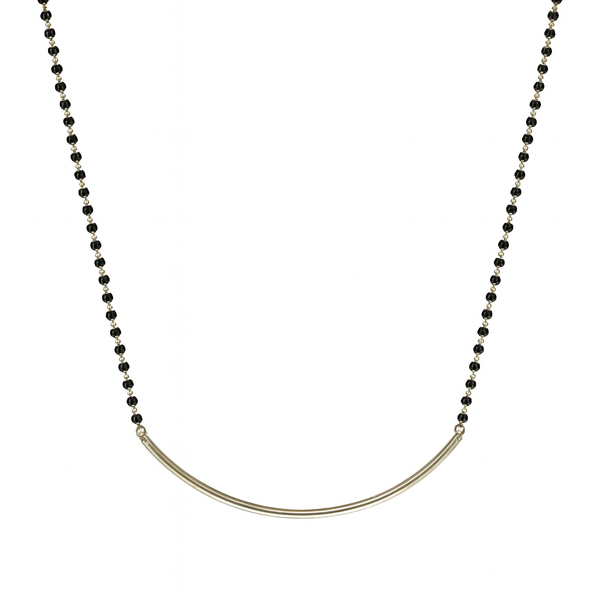 Handmade silver Mangalsutra with Silver Pipe