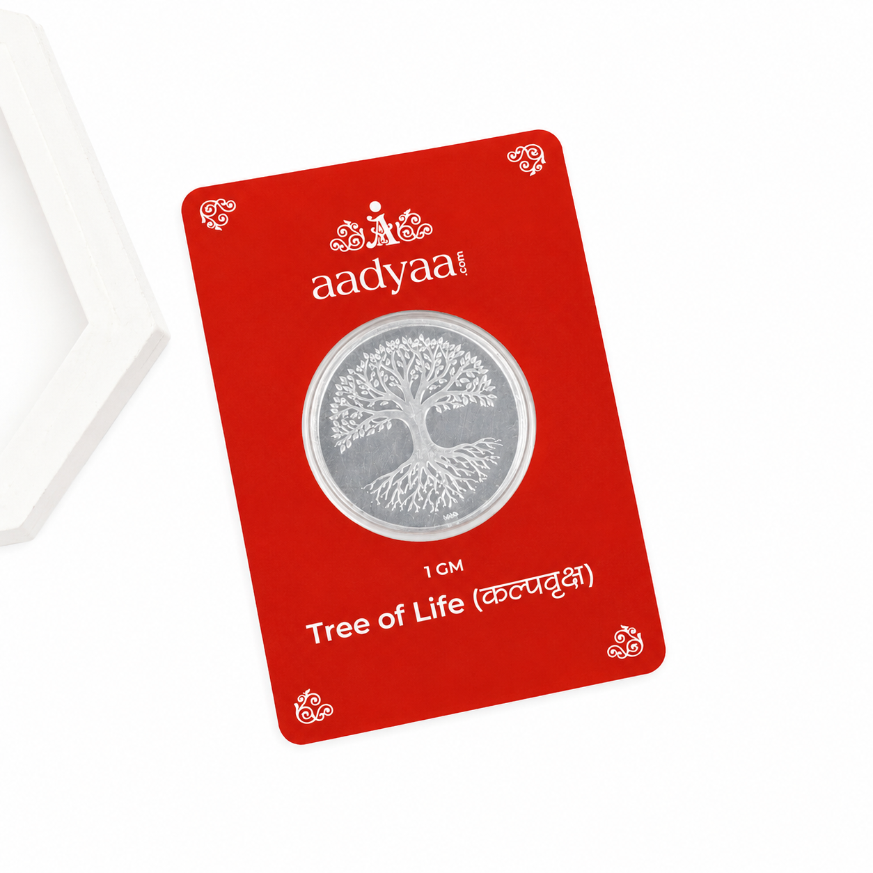 Tree of Life (Kalpavruksha) Silver Coin (1 gm) | 92.5 Sterling Silver